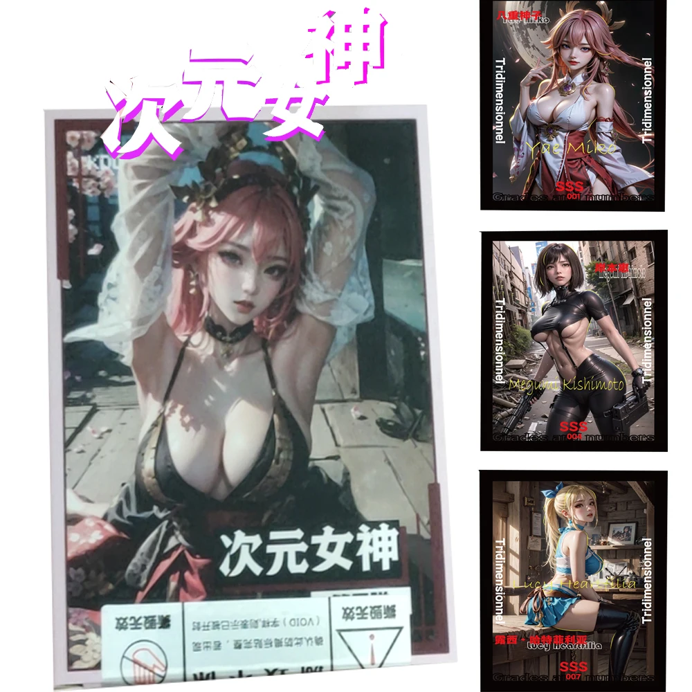 

Dimensional Goddess Story Collection Cards Booster Box Anime Game Girl Special Process Six Layer Thick Card Kids Game Toys Gifts