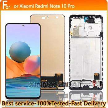 LCD Screen For Xiaomi Redmi Note 10 Pro LCD Display Touch Screen With Frame For Redmi Note 10 Pro  Replair Part