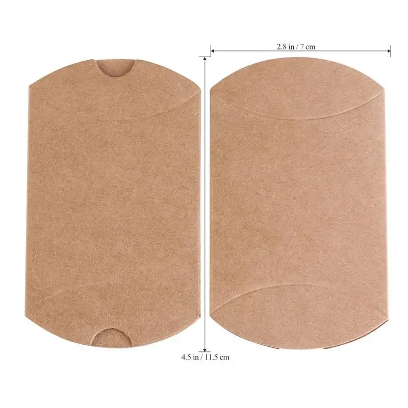 10Pcs Kraft Vintage Boxes Brown Shabby Rustic Wrapping Candy Rope Wedding Favor Pack