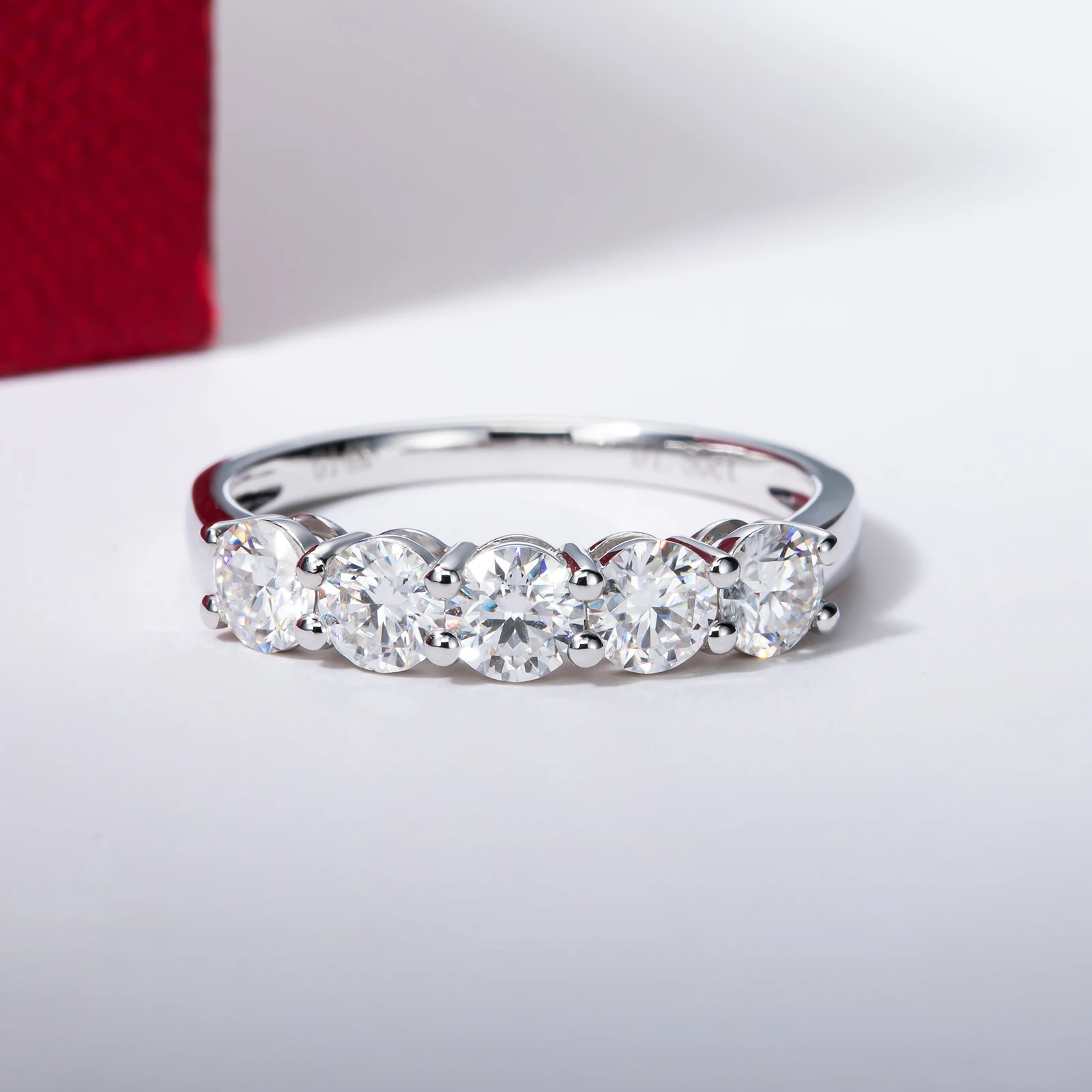 Wedding Band Ring Eternity  With Certificate