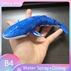 2.4Ghz Mini RC Electric Whale Water Spray And Diving Dual Motor Remote Control Animals Blue Gray Funny Toys Gifts Girls Boys 1