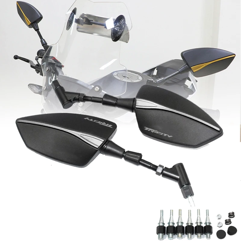 

Горячие предложения для YAMAHA Tricity 125 Tricity 155 Tricity 300 мотоциклетное зеркало заднего вида CNC Алюминиевые боковые зеркала