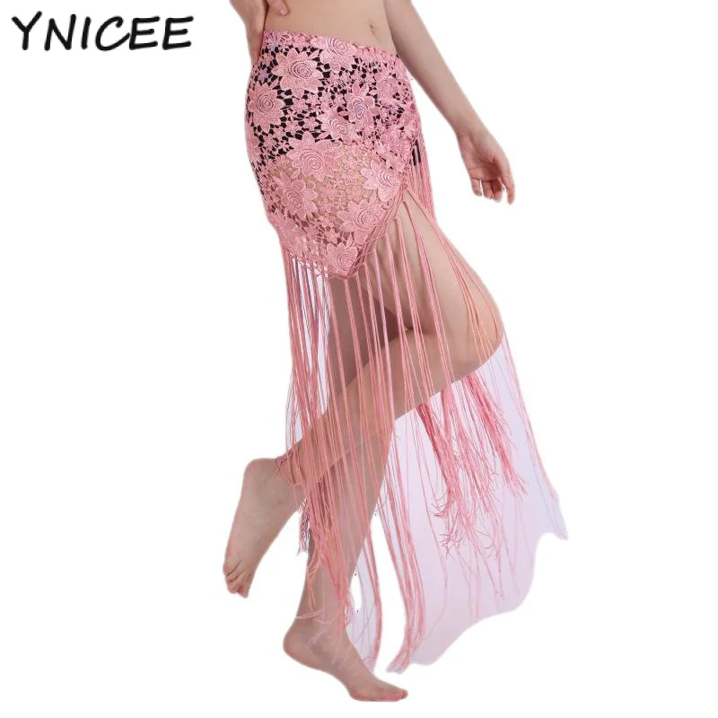

Belly Dance Hip Scarf Glitter Fringe Triangle Wrap Belt Sparkle Skirt Dancewear for Women Outfit Accessory with Tassel Sequins
