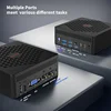 SZBOX X15 Fanless N150 Mini PC Twin Lake N150 Mini Computer Windows 11 Pro DDR4 16GB RAM 512GB NVMe SSD 4K WiFi 6 BT5.2 3
