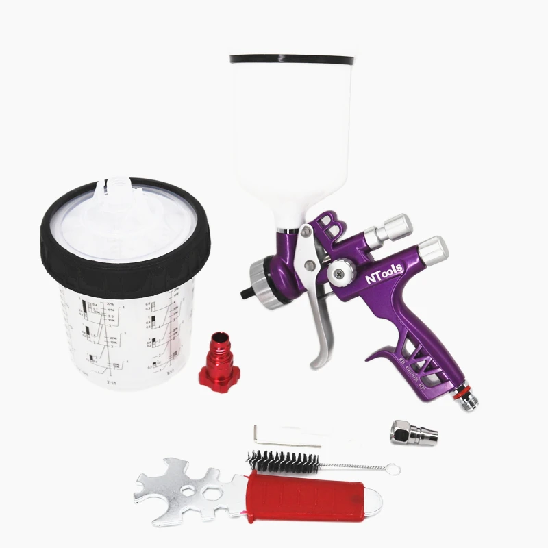 1.3mm LVLP Spray Gun Air Spray Gun Gravity Spray Gun With Adapter And Mix 600CC Paint Tank For Painting Car Air Tools