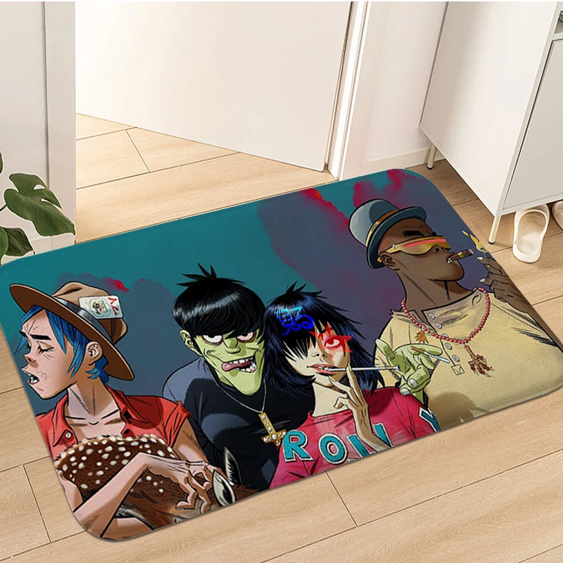 

Carpet for Bedroom G-Gorillazs House Interior Entrance Mat Washable Non-slip Kitchen Bathroom Living Room Rug Entrance Doormat