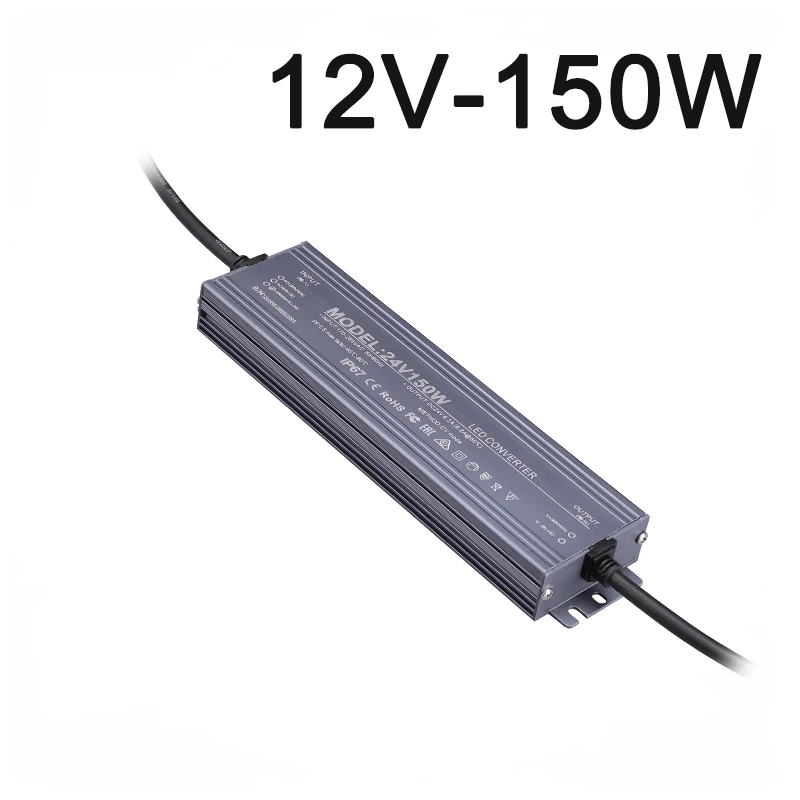 ตัวเลือกสินค้า สวิตชิ่งซัพพลายกันน้ำกลางแจ้ง 12-24V ทนทาน IP67