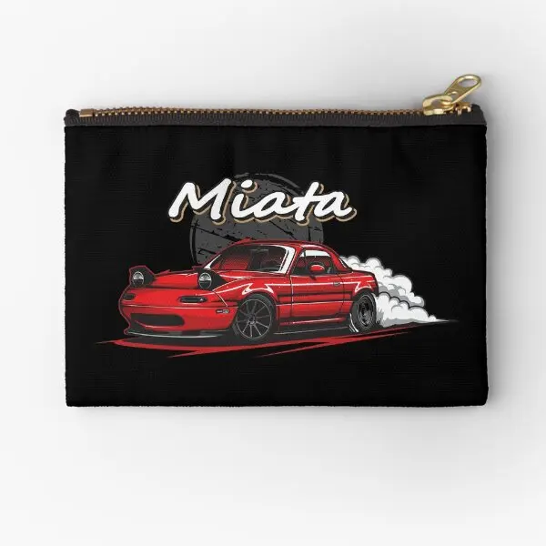 

Mazda Mx5 Miata Zipper Pouches Pocket Bag Women Storage Small Packaging Wallet Money Coin Socks Key Pure Cosmetic Underwear Men