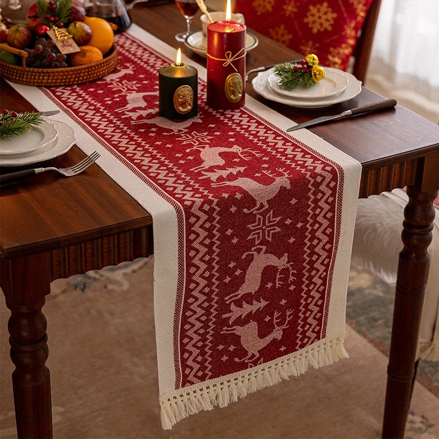 Christmas Elk Table Runner 5