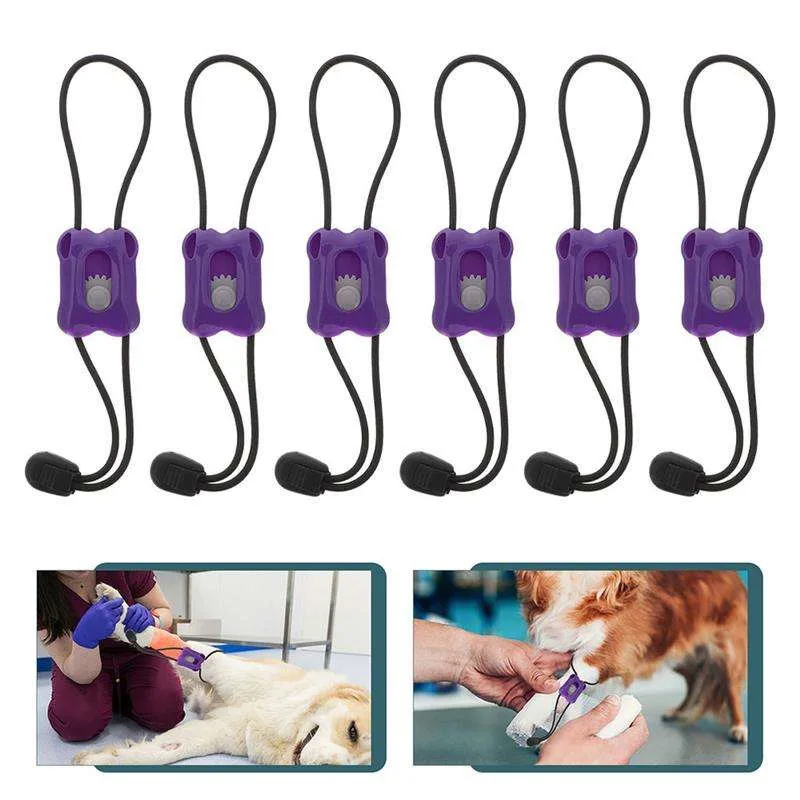 Tourniquet Kit 5Pcs Pet First Aid Quick Release Emergency Buckle Elastic Bandage Hemostatic Control