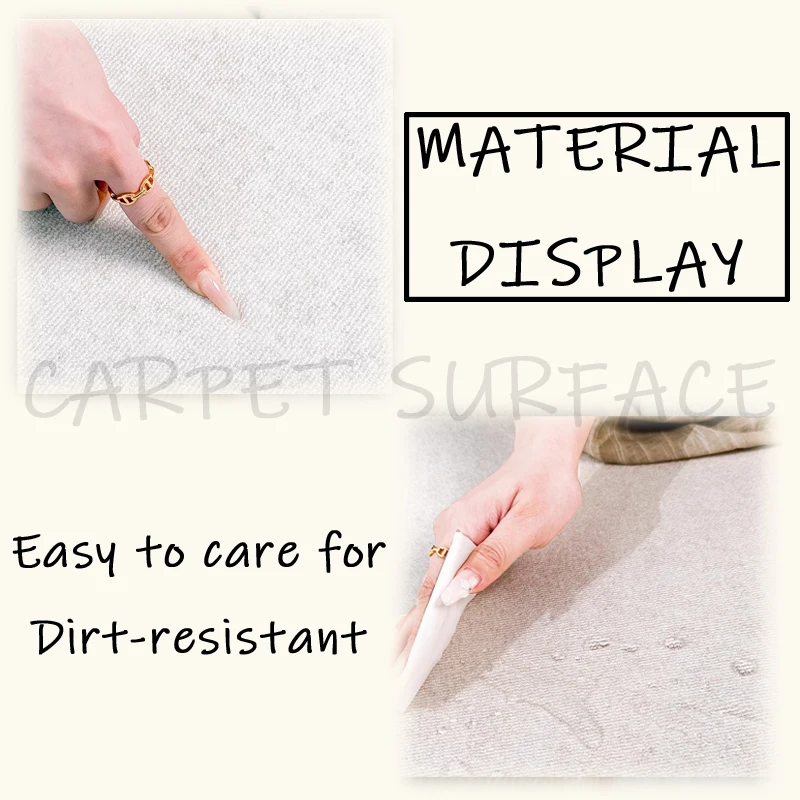Minimalist Creative Dopamine Geometric Pattern Living Room Carpet Bedroom Room Floor Rugs Home Easy Repair Sofa Coffee Table Mat