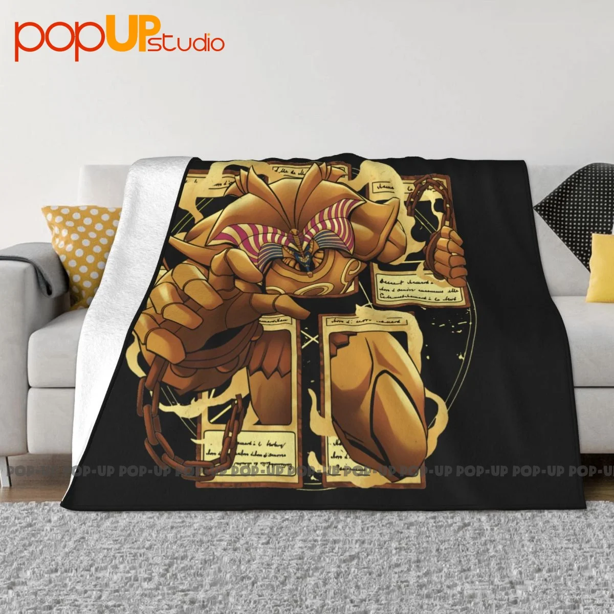 Exodia The Undiced One Yugioh Monster Yami Yugi Faraone Atem Coperta Spessa Coperta Per Pisolino Divano Dedicato