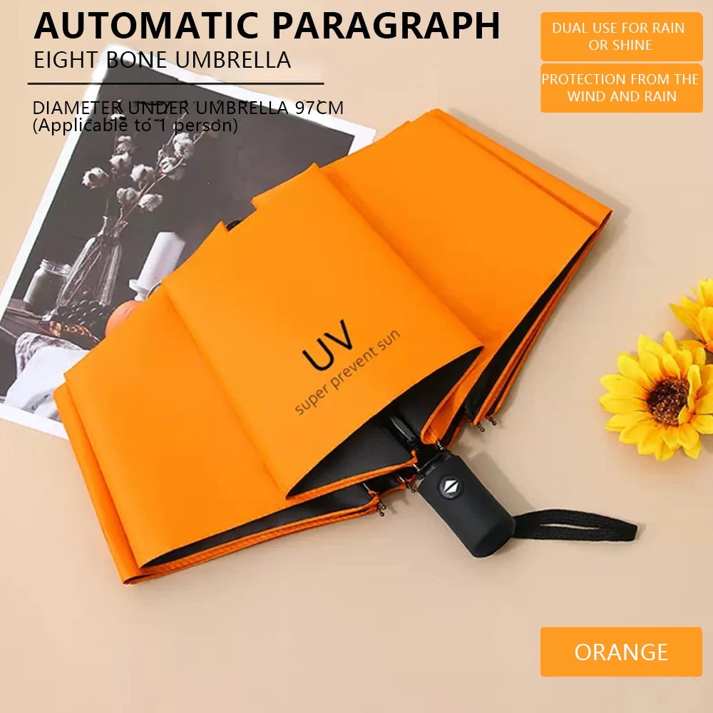 Automatic Umbrella Sunscreen Cartoon Sunny Rainy Folding Student Portable Parasol Shade Outdoor Gear