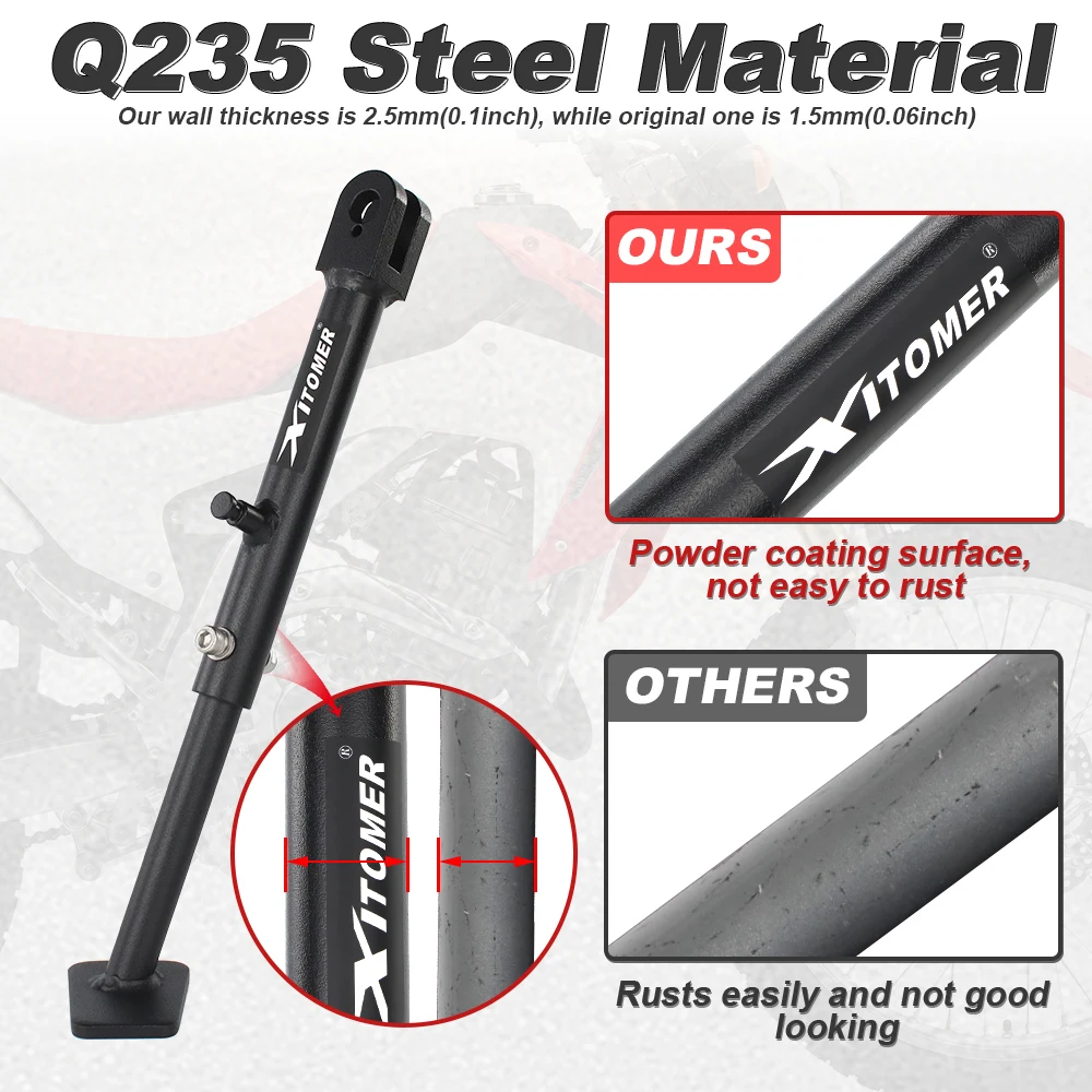 ホンダ キックスタンド サイドスタンド 調整可能 CRF250L 2012年-2020年 CRF300L 2021年-2024年 CRF300Lラリー 2022年-2024年 CRFL300LS 2022年-