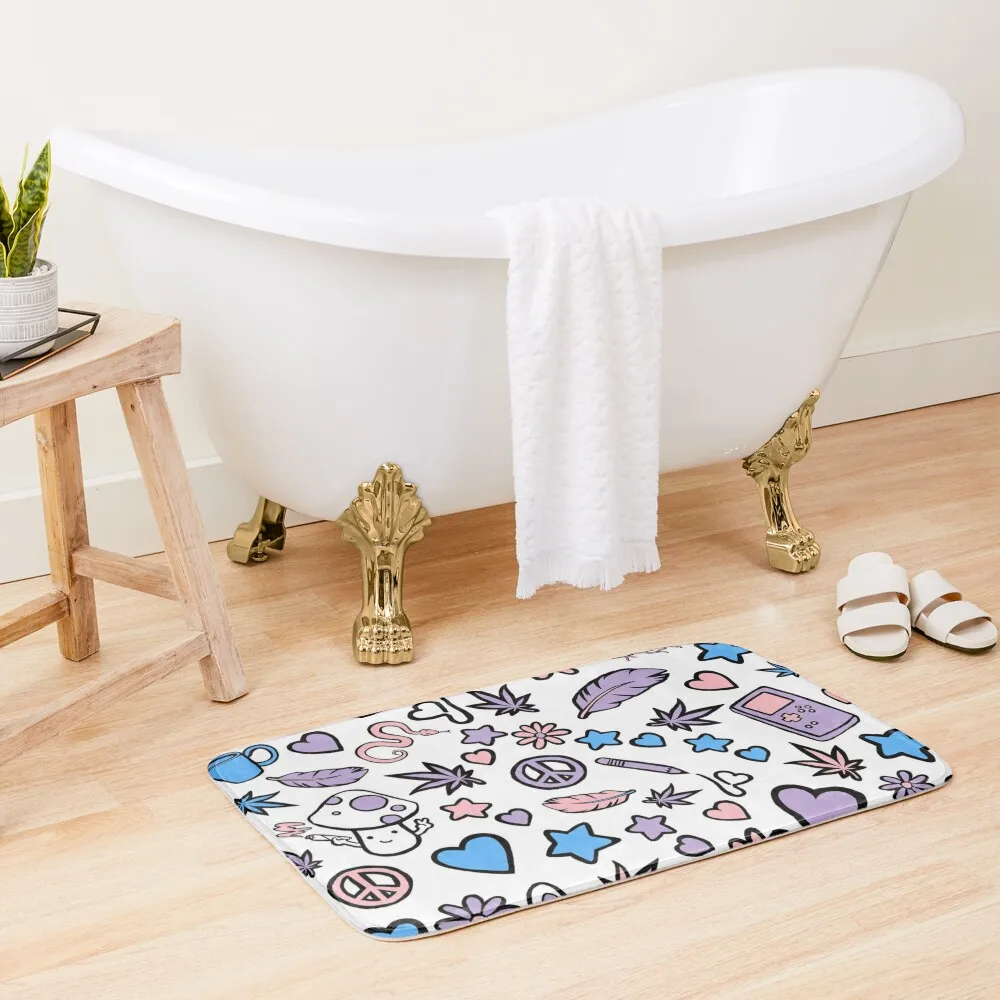 

Mellow Outlaw Pastel Bath Mat Bathtub Carpet Accessories For Shower And Services House Interior Entrance Mat