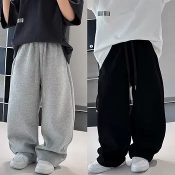 5-12Y Ragazzi Ragazze Pantaloni Casual Autunno 2025 Nuovi Bambini Belli Pantaloni Sportivi Alla Moda Studenti Alla Moda Versatili Pantaloni Allentati 1