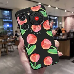 Funda de teléfono de silicona suave shockproof con estampado de mariposas y flores