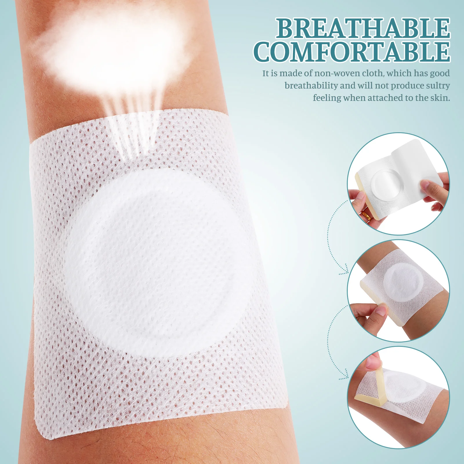Castor Oil Navel Stickers 50 Pcs Air Permeable