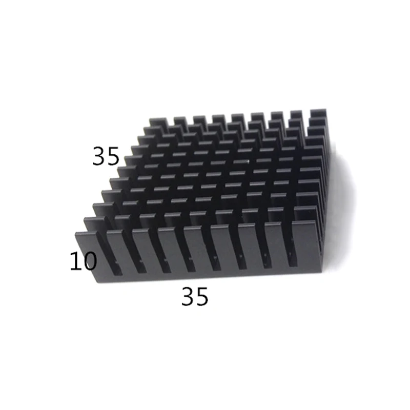 2 pezzi radiatori in alluminio dissipatore di calore nero dissipatore di calore dissipatore di calore per Chip elettronico IC LED Computer con nastro conduttivo termico 7 2 pezzi radiatori in alluminio dissipatore di calore nero dissipatore di calore dissipatore di calore per Chip elettronico IC LED Computer con nastro conduttivo termico 7
