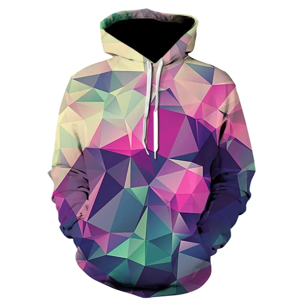 

2024 New Geometry Cube Hip Hop 3D Print Hoodies Men Women Fashion Casual Sweatshirts Oversized Kids Pullovers Tracksuit Clothing