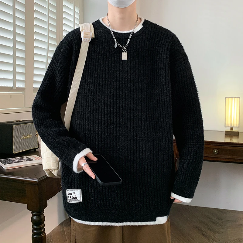 

Men's New Autumn/Winter Round Neck Knit Fashion Sweater