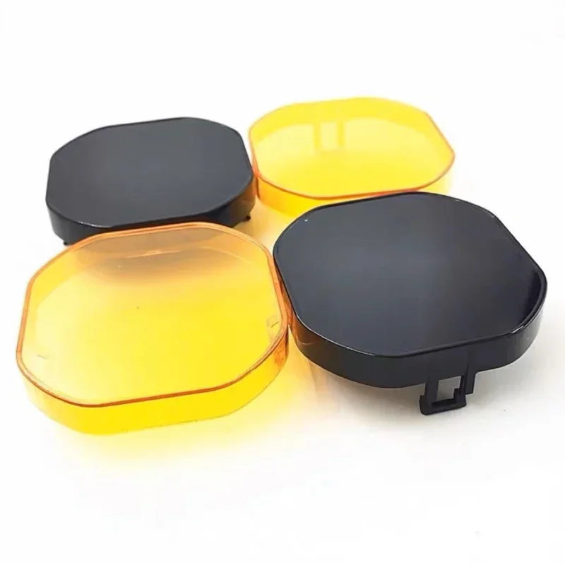 Headlight Cover 3in Led Work Light Cube Cover Dustproof Amber Black Lens Protection For 3inch 40W 72W 80W 96W Pods Fog Driving Lamp