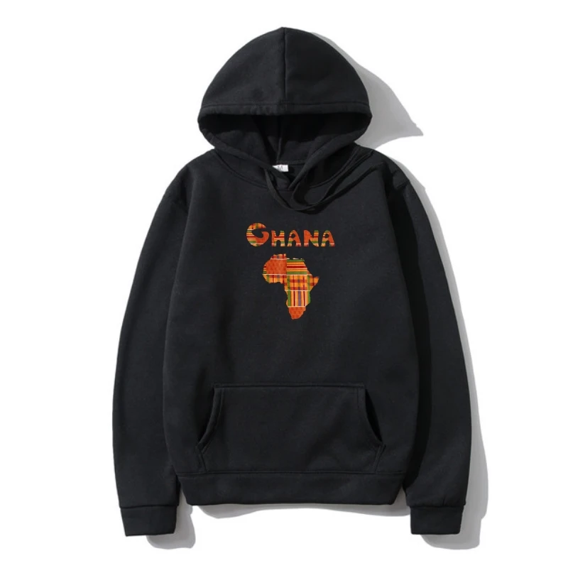 

Hoody Funny Outerwear men novelty women SweatSweatshir Ghana Sweatshir Ghana Hoody Ghana Outerwear Africa Map Kente