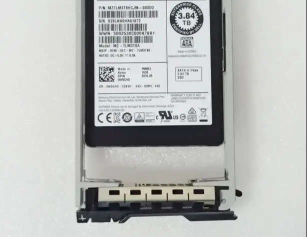 For 3 84TB 0W9GHD PM863 3 84T Enterprise SATA Solid state drive SSD