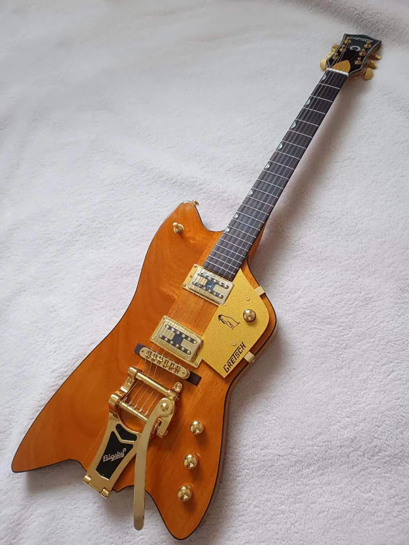 

Hot sale- electric guitar OEM, rosewood fingerboard, bigsby Tremolo bridge, multi color optional