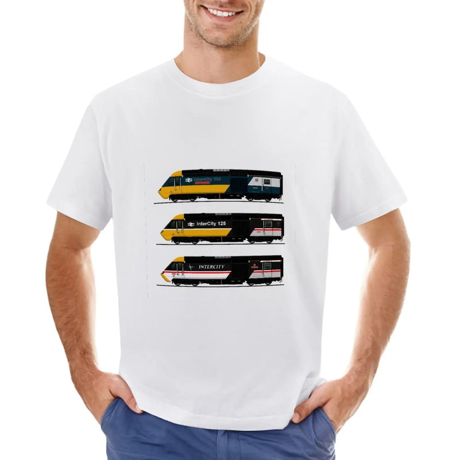 Intercity 125 Power Cars T-Shirt Cute Clothes Tees Plus Size Top Vestiti Di Moda Coreani Per Uomo