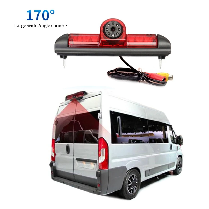 170 degree Rear View Camera Brake Light & 4.3Inch Monitor for FIAT Ducato CITROEN Jumper PEUGEOT Boxer 2006-2015