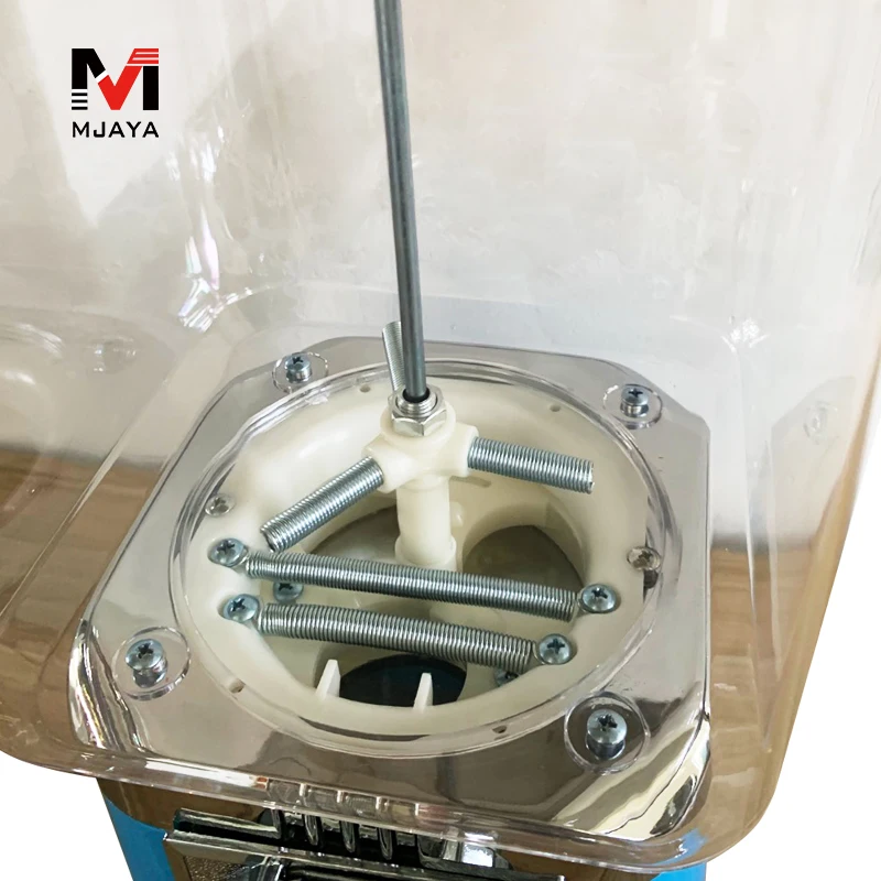 1Pcs Blue Vending Machine Plastic Toy Capsule Sweet Candy Tabletop Bouncing Balls Cabinet Metal Penny-in-the-slot Coin Vendor