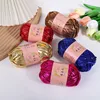 1pc Magic Cloth Thread DIY Champagne Imitation Leather Hand Woven Material Bag Doll 1