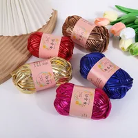 1pc Magic Cloth Thread DIY Champagne Imitation Leather Hand Woven Material Bag Doll 1