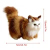 Cute Soft Stuffed Kitten Model Simulation Cat Plush Toys Fake Cat Realist Animals for Kids Girls Birthday Valentine's Day Gift 2