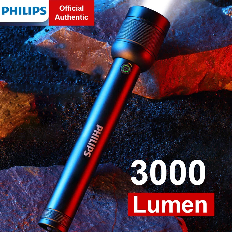 PhilipsSFL84683000LumensPowerfulFlashlightwith6000mAh18650