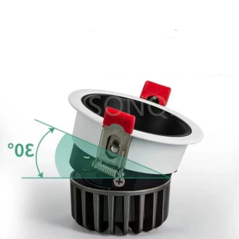 

Встраиваемый антибликовый Флуоресцентный светильник с регулируемой яркостью, Флуоресцентный светильник, модель светодиодный 7W9W12W15W18W20W с теплым/нейтральным/холодным белым пятном