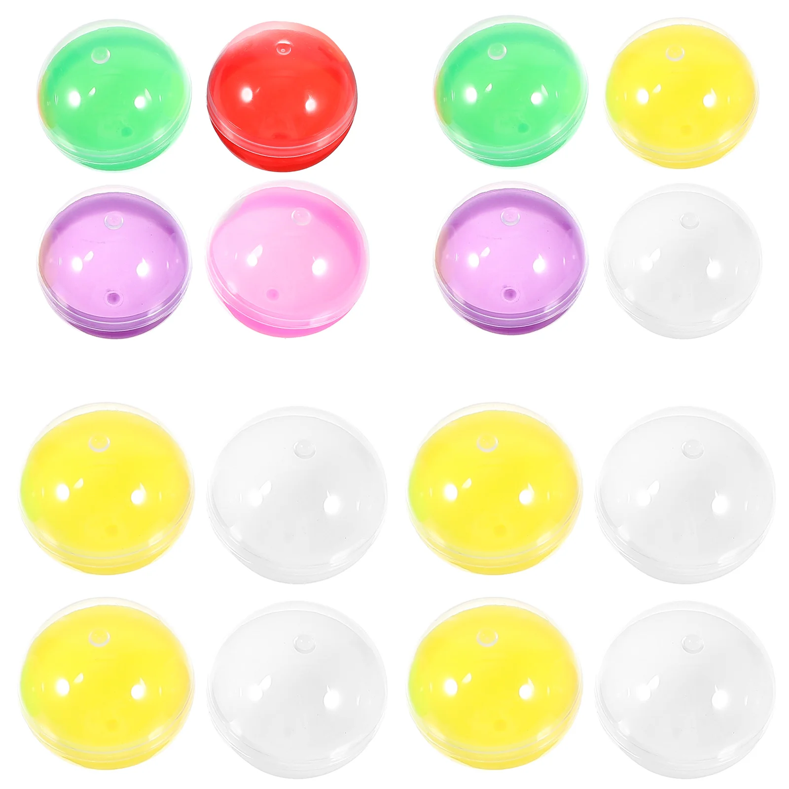 

50pcs DIY Fillable Round Balls Multi-use Openable Colored Balls Twisting Balls Fillable Balls for Party