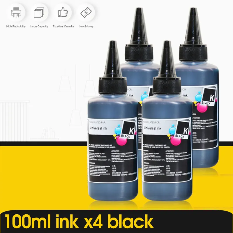 Alizeo-universal Kit de Tinta Recarga Adequado para Epson Canon hp Irmão Impressora Ciss Impressoras Recarregáveis Tinta Corante - Imagem 5