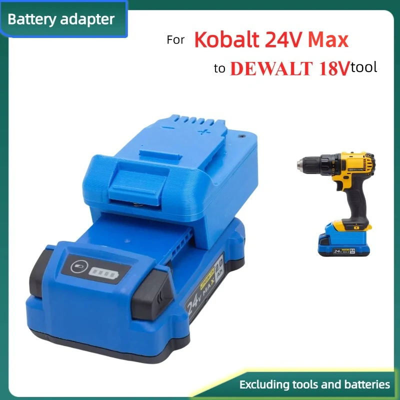 

Для литий-ионных адаптеров Kobalt 24 в Max, совместимых с DEWALT 18 в, электрические бесщеточные Аккумуляторные дрели (только адаптер)