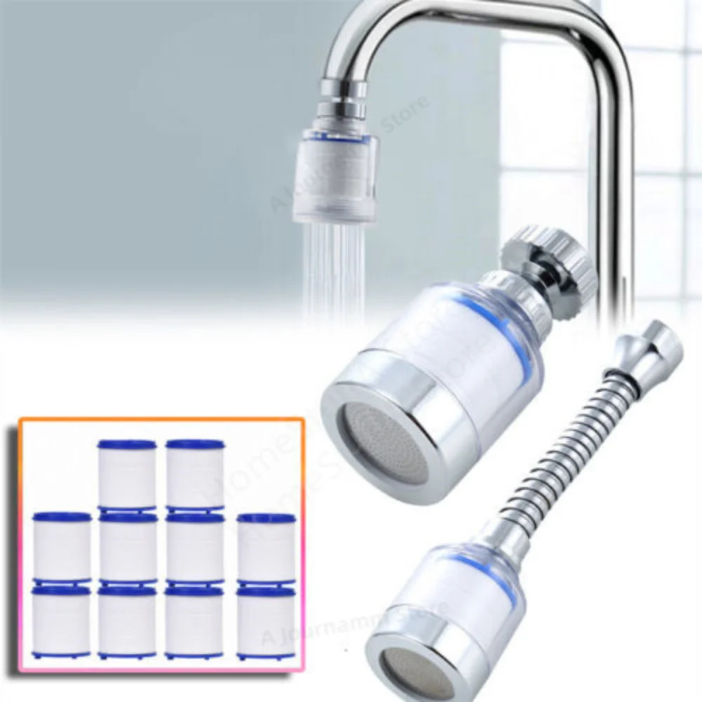 

360 Faucet Purifier Sprayer Head Shower Faucet Splash Filters Universal Tap with Filter Adapter for Heavy Metal Removal for Bath