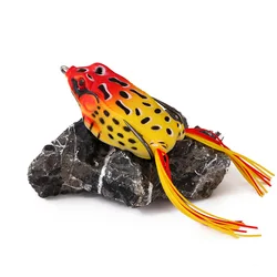 Premium Soft Frog Lure with 3D Eyes and Fishing Hooks - 5g (E)