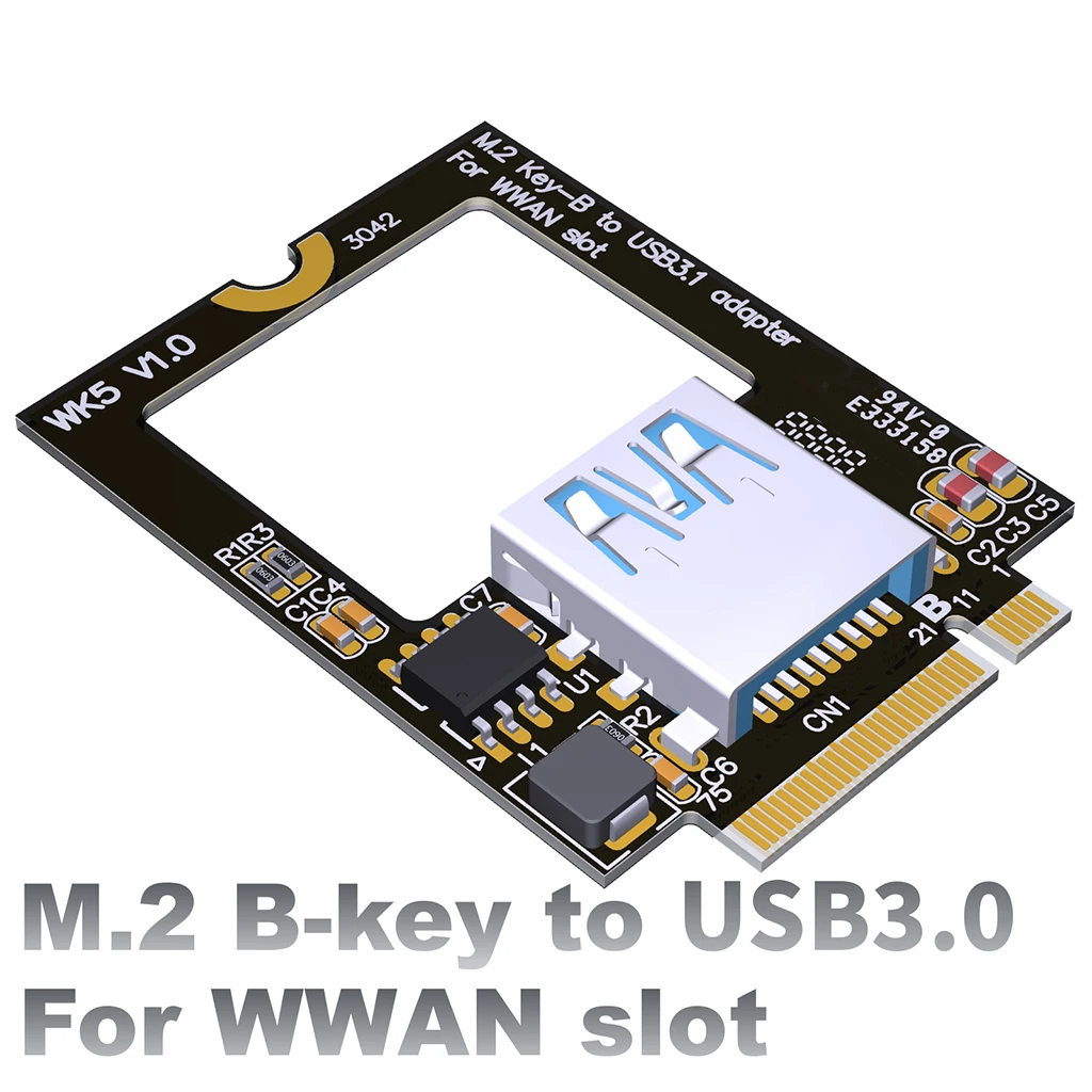 M.2 B Key to WiFi Network Adapter Card for NGFF