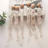 Baby Pacifier Chain White Hand Braided Cotton Cloth Teething Chain Beech Nipple Clip For Nursing Toys Shower Gift Baby Supplie 2