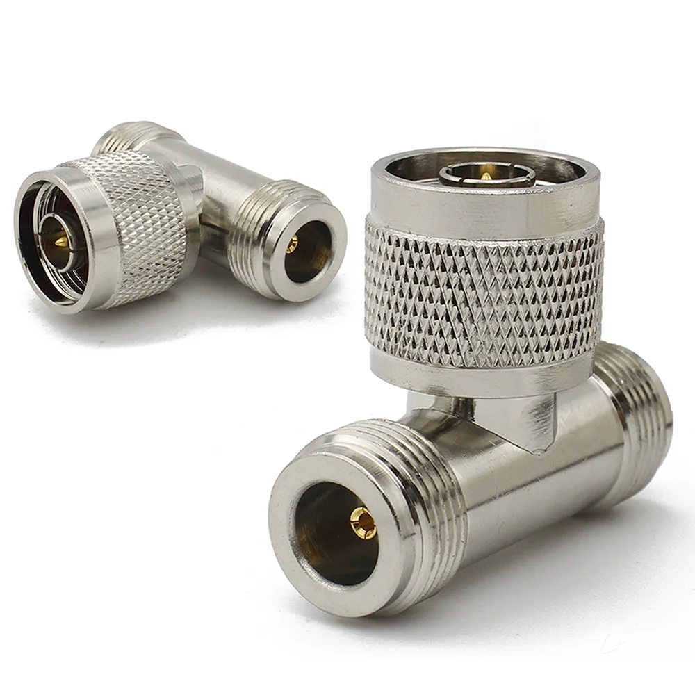 L16 N Male to N Male Right Angle Connector N Male Plug to 2xN Female Jack T Type RF Adapter Fast Delivery High Quality 50ohm 6