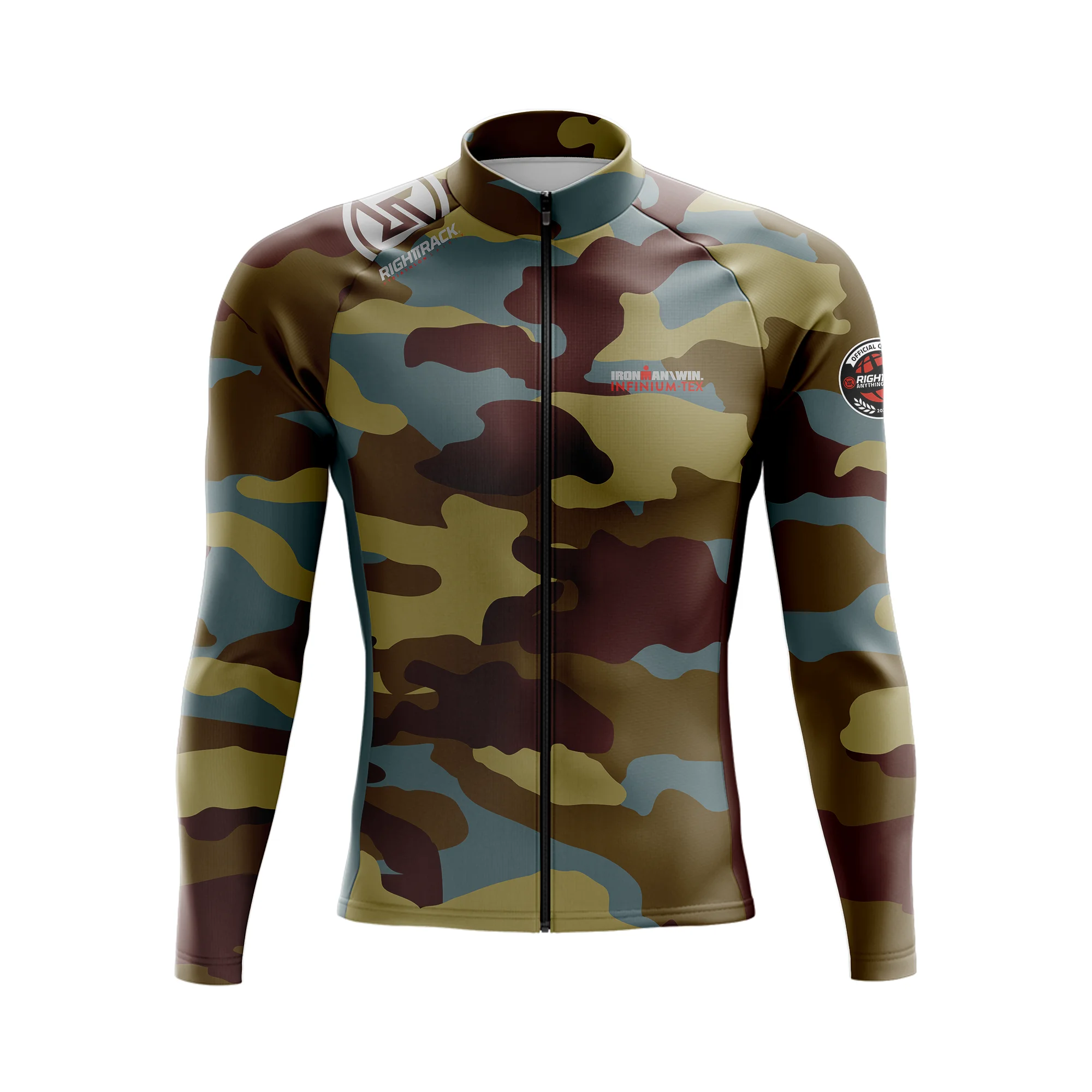 IRONMAN2023 RT-Jersey de Ciclismo de invierno, INFINIUM-TEX de camuflaje, chaquetas térmicas de lana de manga larga, ropa para bicicleta de carretera al aire libre