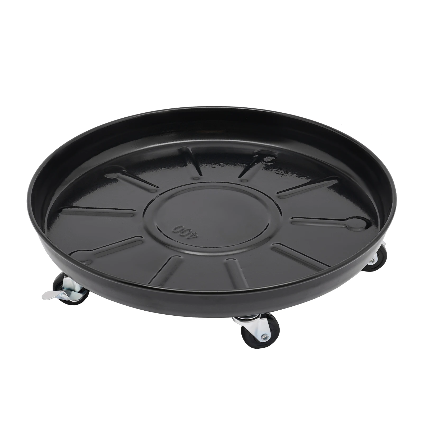 Heavy-Duty Plant Tray, 5 Rotating Rubber Wheels, Brakes for Stability, Easy to Move & Clean, Great for Indoor/Outdoor