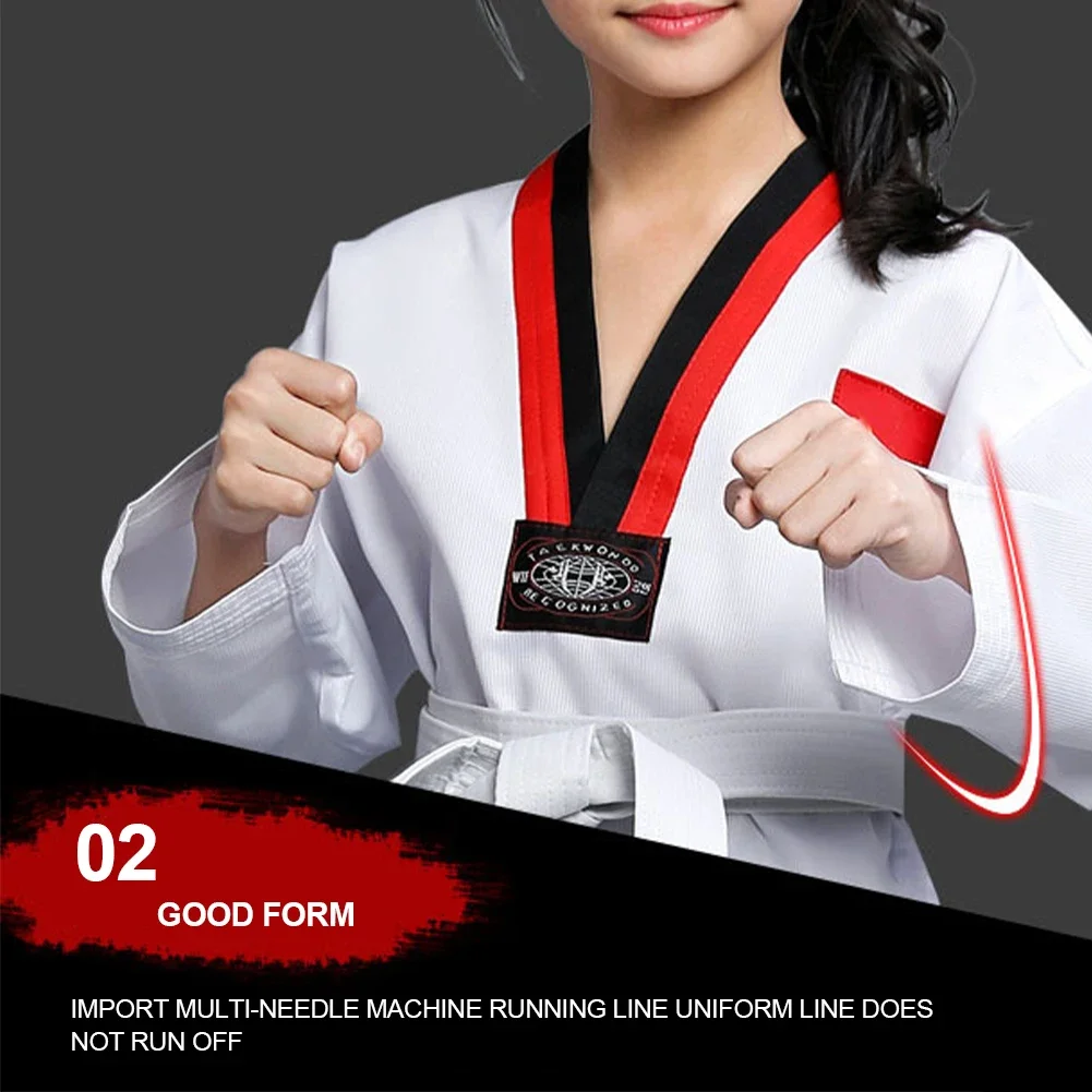 Customize Patten Clothing Taekwondo Uniforms WTF Karate Judo Dobok Children Adult Size Unisex Long Sleeve Gi Uniform karate uniform