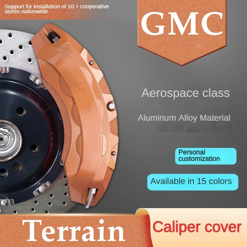 

For GMC Terrain Car Brake Caliper Cover Front Rear 3D Aluminum Metal Kit