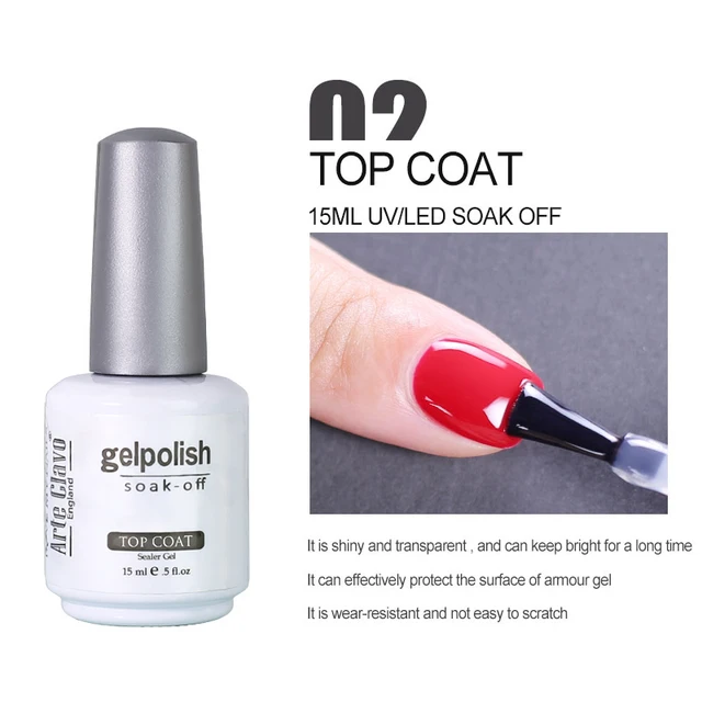 Arte Clavo 15ml Brown Coffee Color UV Gel For Nail Gel Nail Polish Varnish Hybrid Glitter Decoration Base Top Coat Set Top